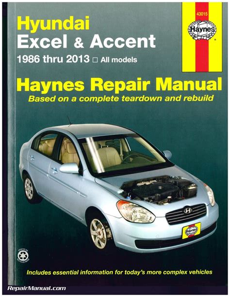 Download 02 Hyundai Accent Repair Manual 