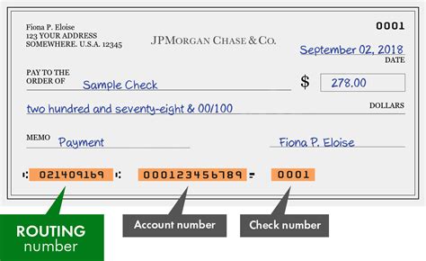 021409169. Routing number of Jpmorgan Chase , Tampa branch is 071923226. Address is 2nd Floor, Tampa, Florida (FL) , 33610. Send by email. 