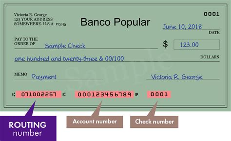 On this page We've listed above the details for ABA routing number BANCO POPULAR DE PUERTO RICO used to facilitate ACH funds transfers and Fedwire funds transfers. . 021502011