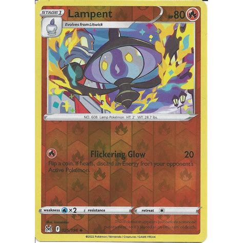 025/196 Lampent: Reverse Holo Karte: Pokemon TCG: SWSH-11 …