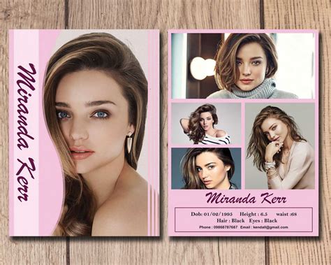 028 Model Comp Card Template Ideas Outstanding Free pertaining to Model