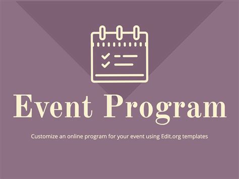 029 Sample Event Program Template 1926 Free Printable within Free Event