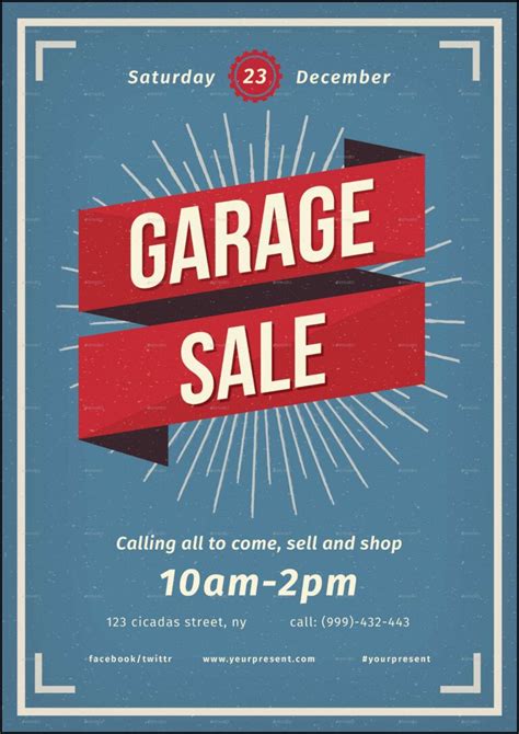 030 Yard Sale Flyer Template Sales Wonderfully Vintage inside Yard Sale
