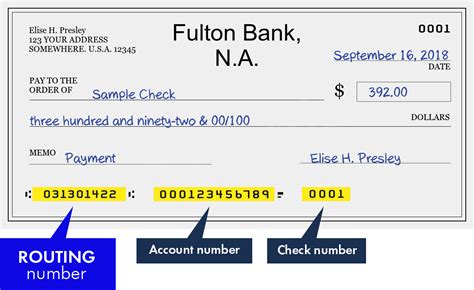 Your FULTON BANK account number. FULTON BANK Address : FULTON BANK, 1695 STATE STREET, EAST PETERSBURG, PENNSYLVANIA - 17520. FULTON BANK Routing Number : 031301422. domestic wire transfer from FULTON BANK. You will need following information to transfer the fund from your FULTON BANK account to any other financial institution within US.. 