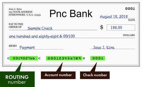 031902766 The banking institution's routing number: Bank (Institution Name) PNC BANK Commonly used abbreviated customer name: Office Code: 0 - Main Office . 0 = main office; B = branch office; Servicing FRB Number: html> Servicing Fed's main office routing number: Record Type Code: 1. 
