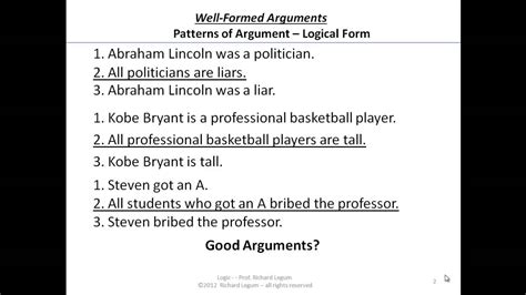 03302 Logic Form Valid Arguments More Examples YouTube