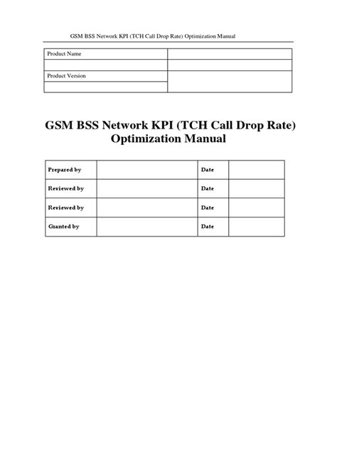 04 gsm bss network kpi (tch call drop rate) …