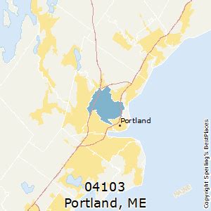 04103 ZIP Code - Portland ME Map, Data, Demographics and More