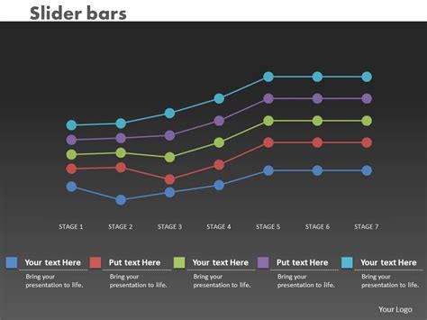 0414 Dotted Line Business Chart Powerpoint Graph PowerPoint