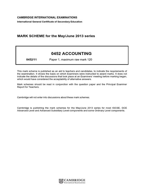 0452 S13 Ms 12 Max Papers