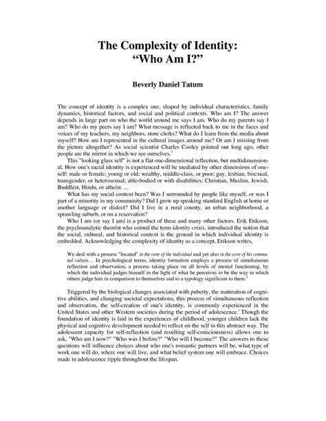 Read Online 05 The Complexity Of Identity Beverly Tatum 
