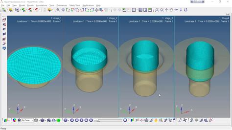 06 MultiStage Deep Drawing Process Simulation YouTube