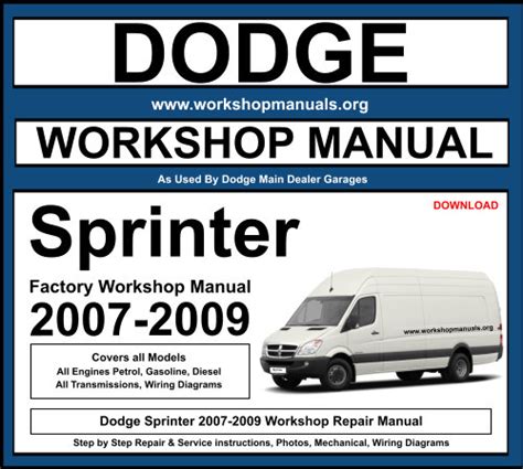 07 Dodge Sprinter Workshop Manual