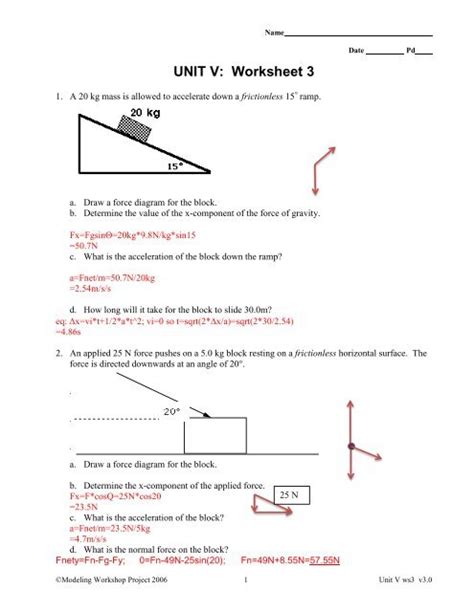 07 U5 Ws3 Answers Yumpu Unit 5 Worksheet 1 Physics Answers - Unit 5 Worksheet 1 Physics Answers
