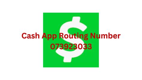 What Is The Routing Number 073923033 For? The routing number 073923033 is the new Cash app routing number which actually is a 9-digit code from the Lincoln Savings Bank (because Cash app is not a bank) to enable all Fedwire direct deposits into a …. 