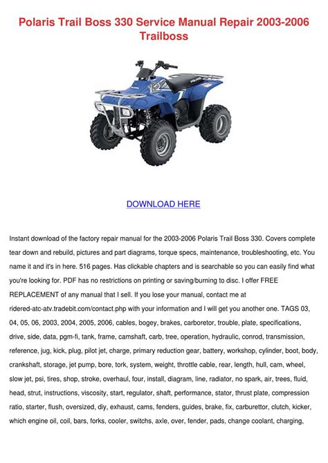 08 polaris trail boss 330 manual. - Heirs and graces her royal spyness mysteries 7 rhys bowen.