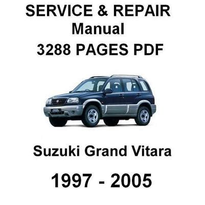 08 suzuki gr vitara service manual. - Owners repair guide for saturn vue.