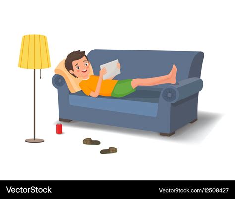 1,000+ Man Laying Down On Couch Illustrations, Royalty-Free