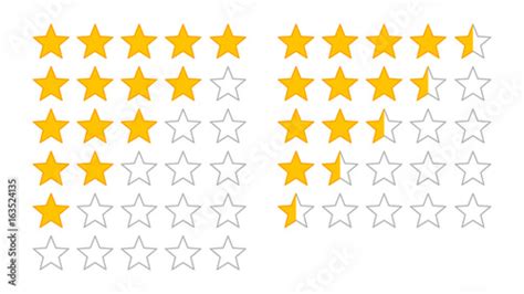 1,001 results for half star rating in all - Adobe Stock