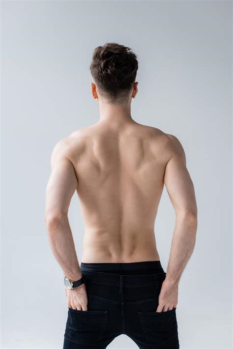 1,507 Muscular Man Back View Premium High Res Photos