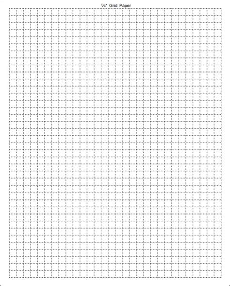 1/2 Inch Printable Graph Paper PDF Free Template