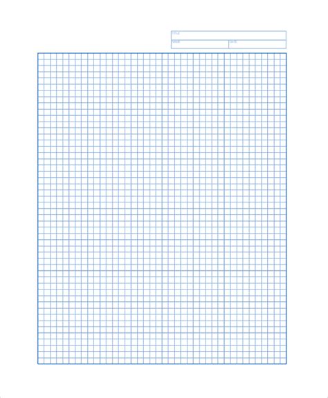 1/5" Inch Engineering Graph Paper Free Printable Graph Papers