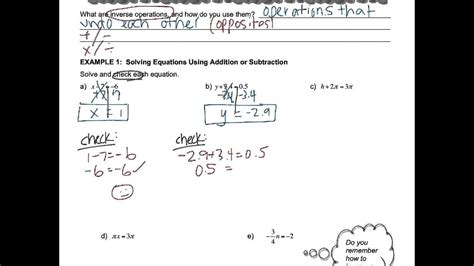 1 1 Solving Simple Equations Big Ideas Math