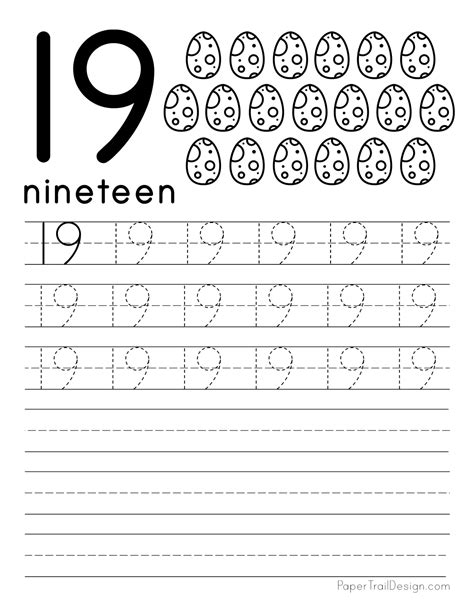 1 19 Worksheet Preschool   Preschool Number Worksheets Preschool Mom - 1-19 Worksheet Preschool
