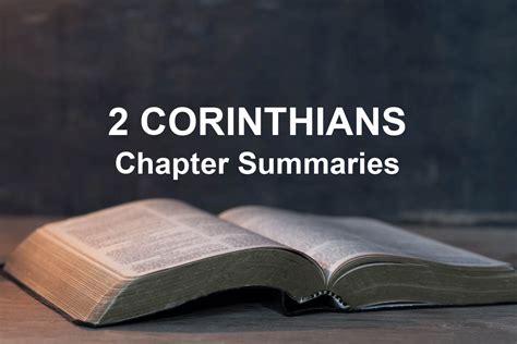 1 2 Corinthians Summary