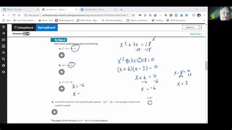 1 5 Algebra Springboard Unit Answers