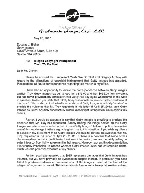 1 5 Letter From Lawyer to Getty 05 23 12