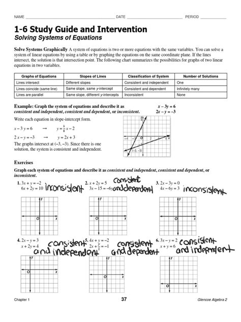 1 6 Study Guide And Intervention Answers