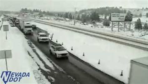 California authorities on Friday shut down 100 miles of I-80, the main route between Reno and Sacramento, due to "spin outs, high winds, and low visibility.". There was no estimate when the freeway would reopen from the California-Nevada border west of Reno to Colfax. Overnight, emergency crews spent hours trying to get to motorists who .... 