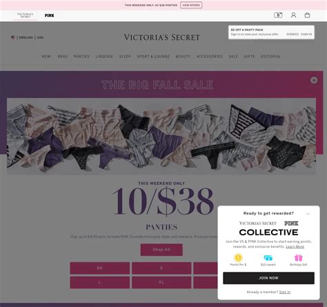 1 800 695 9478. It All Adds Up. Receive these perks and more when you use a Victoria's Secret Credit Card at VS or PINK. Earn rewards 2x faster 2. Earn 3x points on Bra purchases 3. 