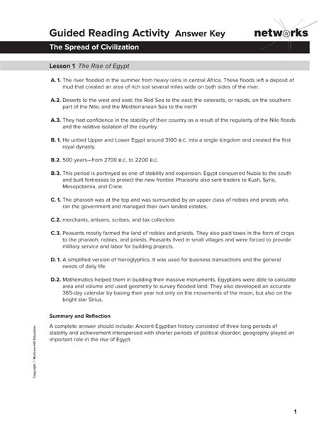 1 Activity Answer Guided 9 Key