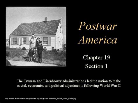 1 America 19 Section Postwar Chapter