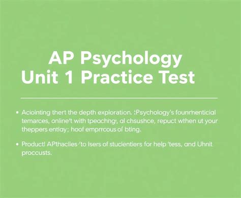 1 Ap Test Psychology Chapter
