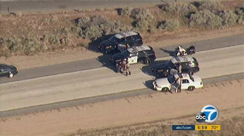 1 Arrested after Police Chase near 14 Freeway [Antelope Valley, CA]