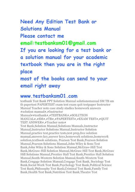 1 Bank Manuals Test Management Solution Chapter