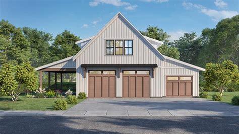 1 Bedroom Barndominium Style Garage House Plan 1072: The …