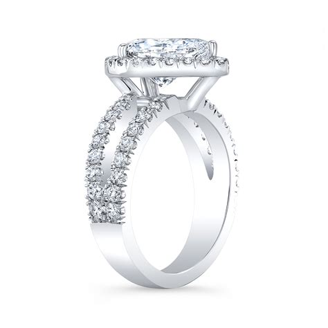 1 Carat Split Shank Pave Diamond Engagement Ring - Brilliance.com