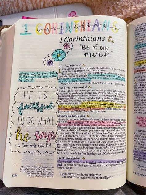 1 Corinthians - Bible Journaling Ideas - Pinterest