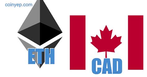 1 ETH to CAD - Ethereum to Canadian Dollars Exchange Rate