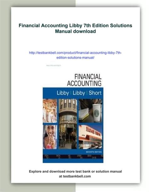 1 Financial 7th Edition Solutions Accounting Libby Chapter