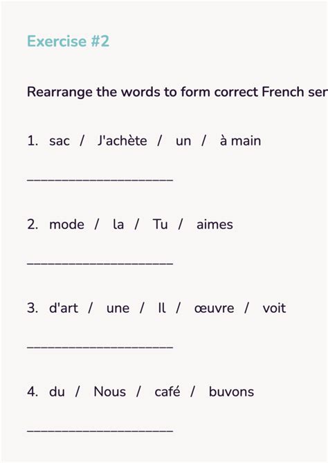 1 French Answers Workbook