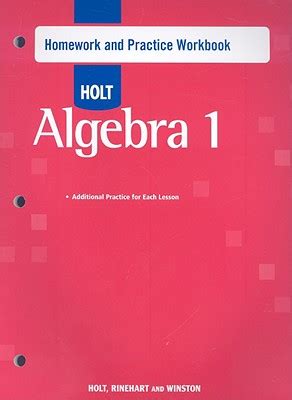 1 Holt Practice Workbook Answer Algebra Key