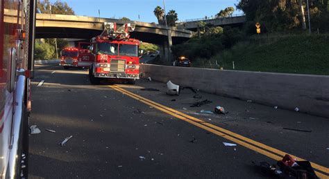 1 Injured in Fiery Multi-Vehicle Crash on State Route 163 [San Diego, CA]