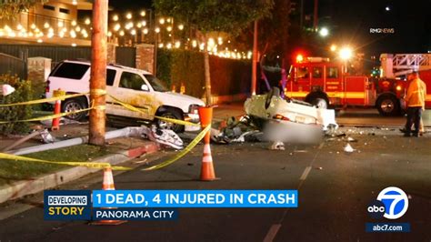 1 Killed, 4 Injured in Rollover Accident on West Roscoe Boulevard [Sun Valley, CA]
