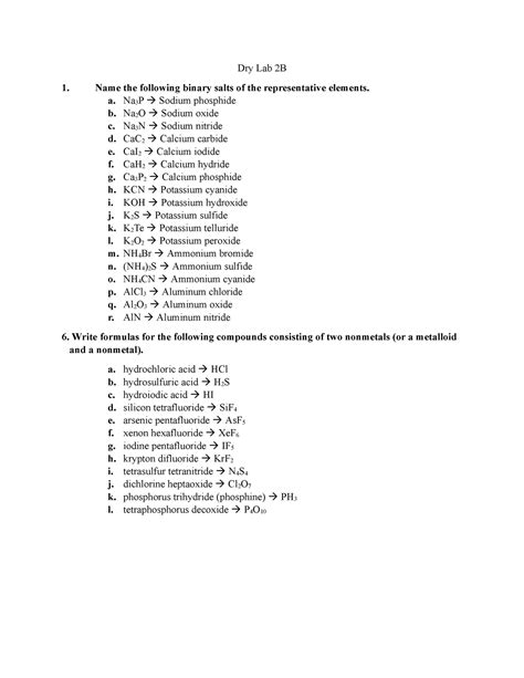 1 Lab Dry Answers