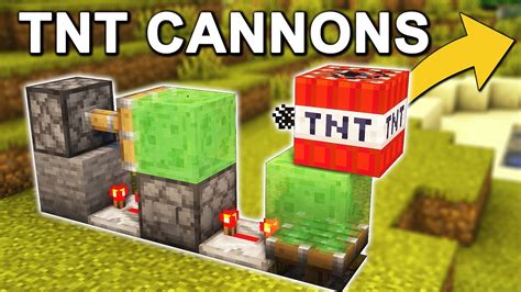 1 Minute Tutorial How to Build a TNT Cannon in Minecraft 1.15.2 (Quick